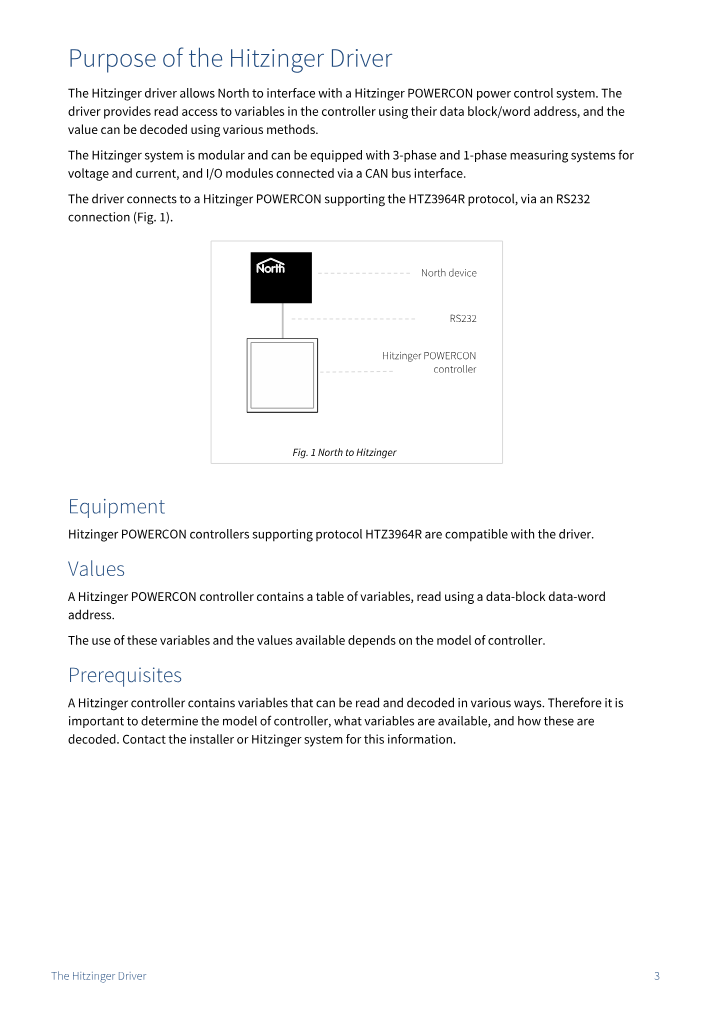 Preview thumbnail of page 3 of the Hitzinger Driver Manual PDF document.